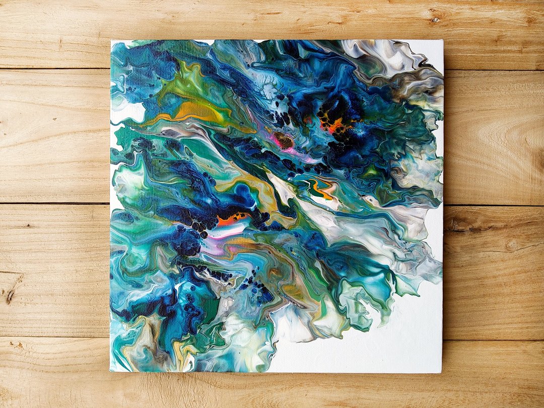 【流体艺术】Dutch Pour | 抽象画艺术装饰 | 现代风居家摆设 - 海报/装饰画/版画 - 棉．麻 