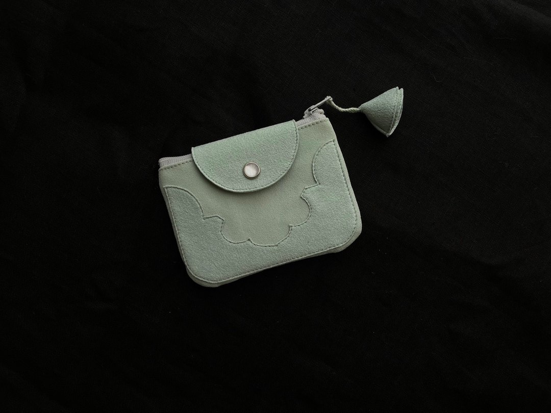 temple coin purse ( opal green ) - 零钱包 - 聚酯纤维 绿色