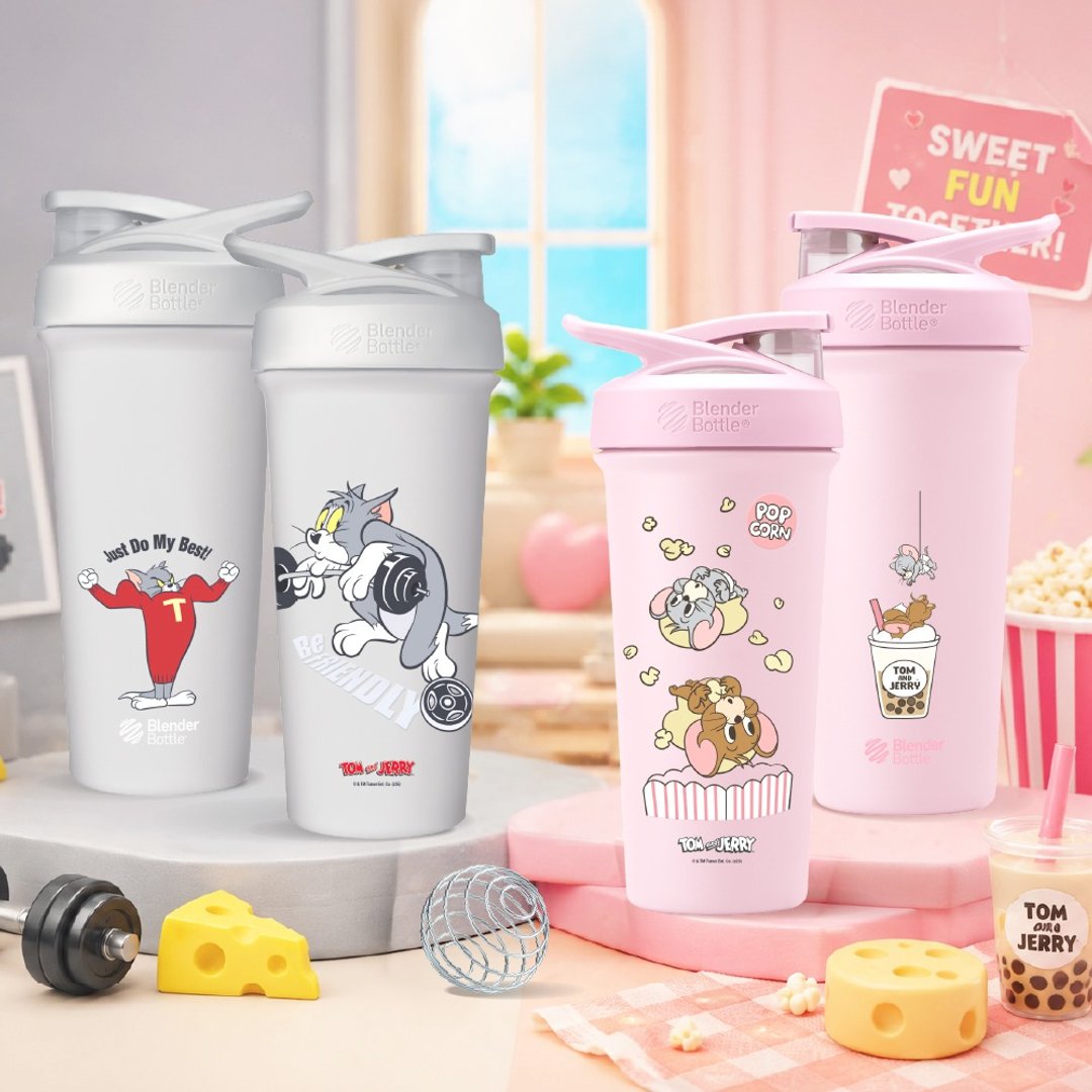 BlenderBottle Strada Sleek 汤姆猫与杰利鼠 不锈钢锁扣式随行杯 - 水瓶/水壶 - 不锈钢 多色