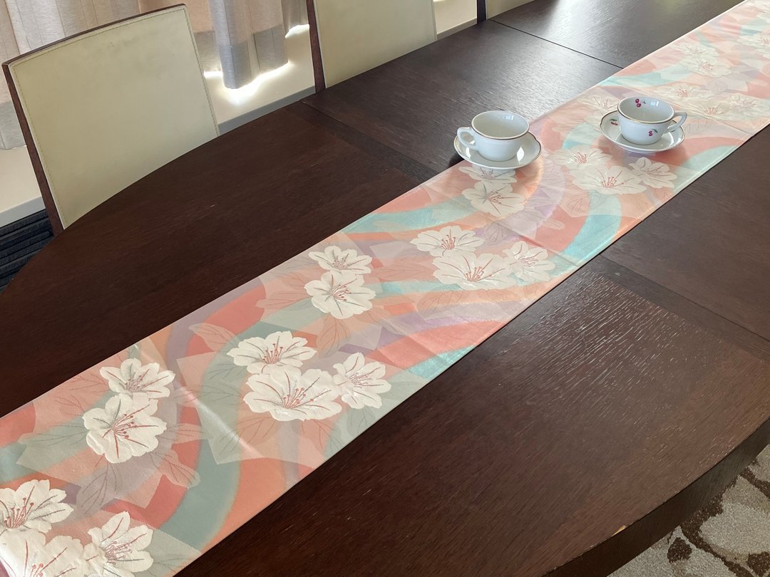 西阵织布和服腰带壁纸 - 餐垫/桌巾 - 丝．绢 粉红色