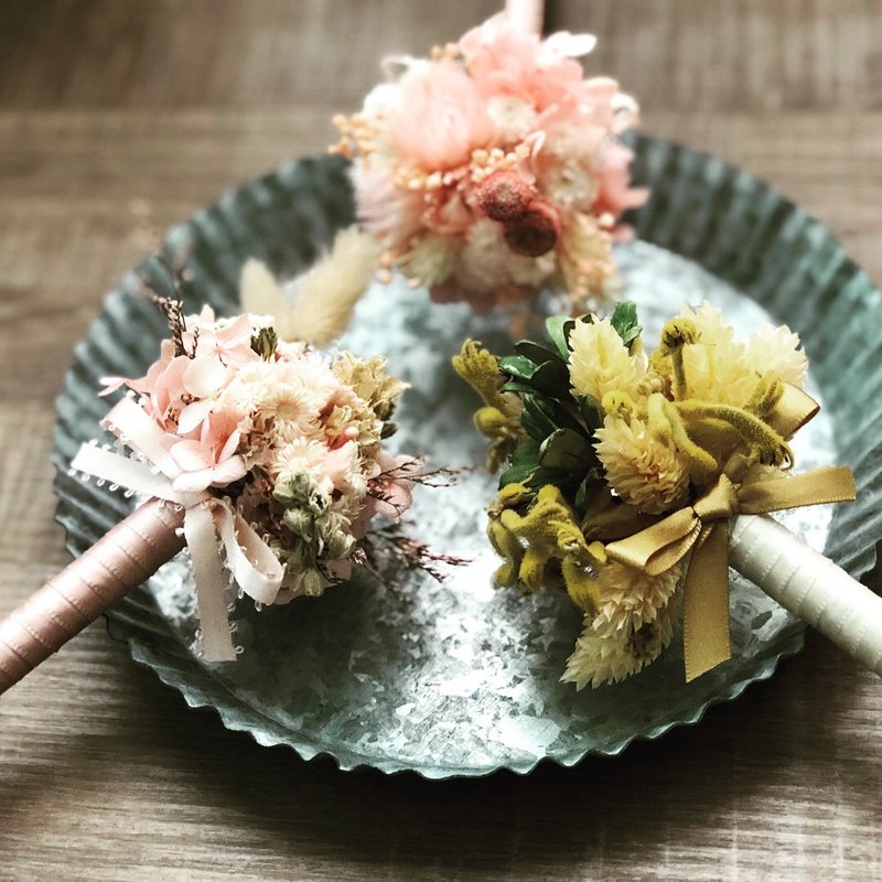 婚礼签名笔婚礼小物 干燥花 不凋花 签名笔  婚礼 - 胸花/手腕花 - 植物．花 