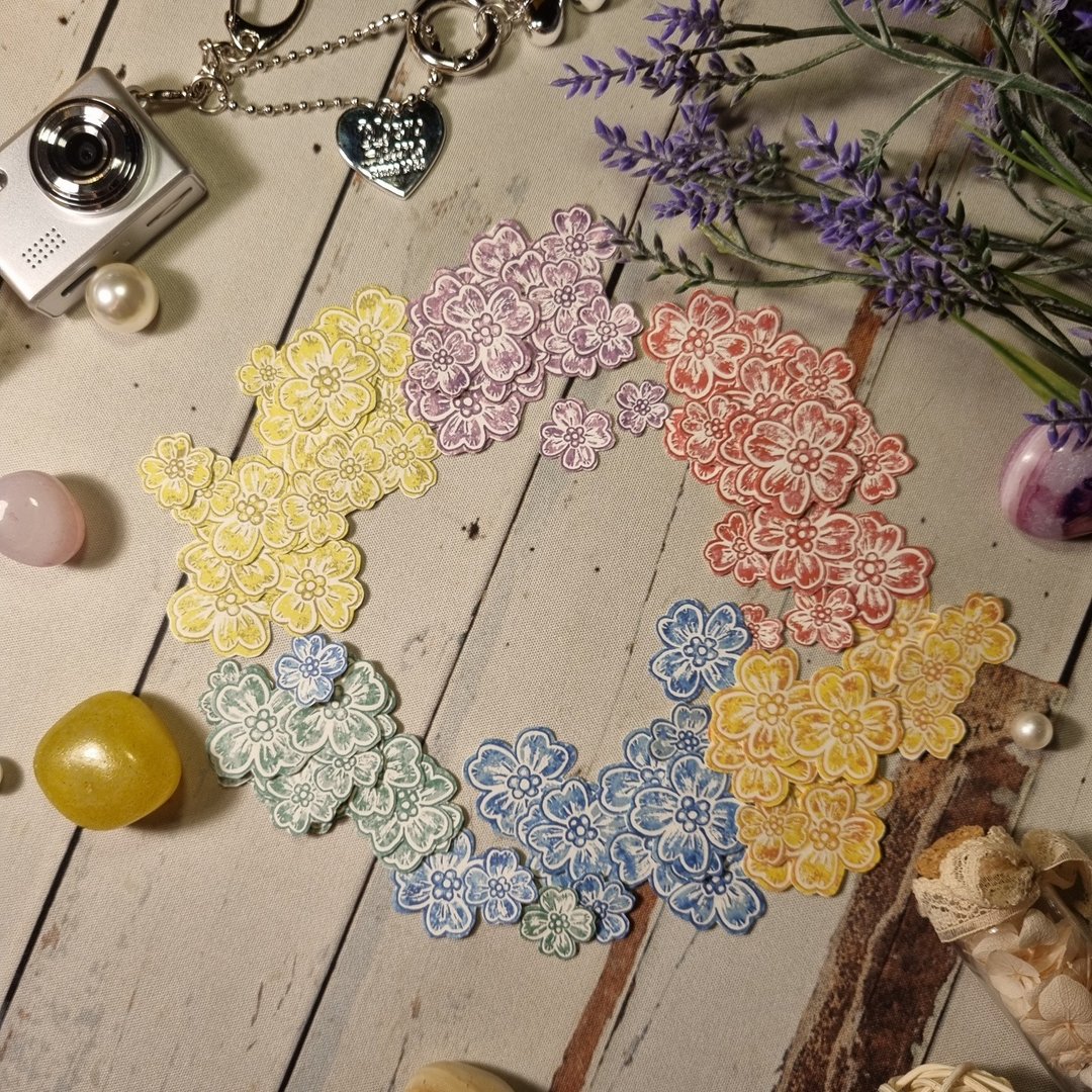 草花2-颜色 - 贴纸 - 纸 