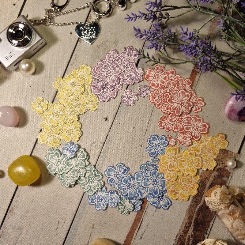 草花2-颜色 - 贴纸 - 纸 