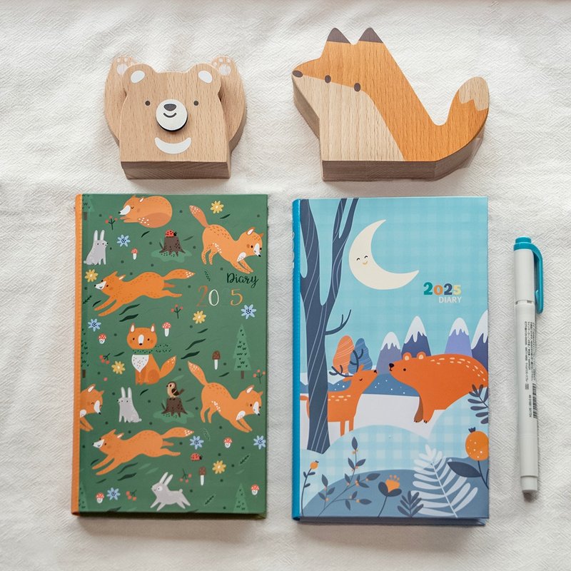 经典版∣48K横式周志∣2025校园书房手帐系列 - 笔记本/手帐 - 纸 绿色