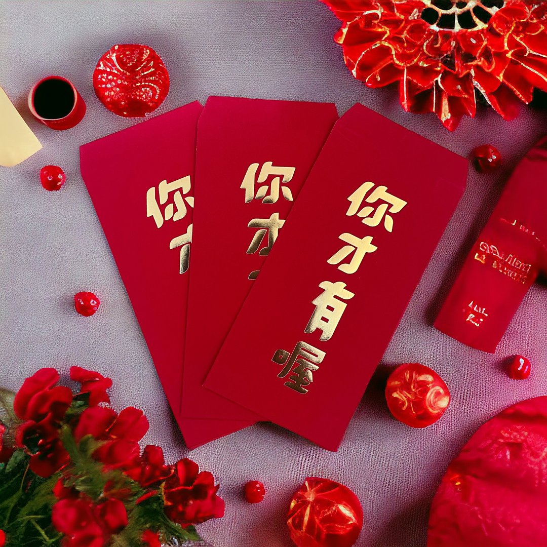 芗芗工作室 现货3入99 红包袋微刮伤 红包袋 红包 创意文字红包袋 - 红包/春联 - 其他材质 红色
