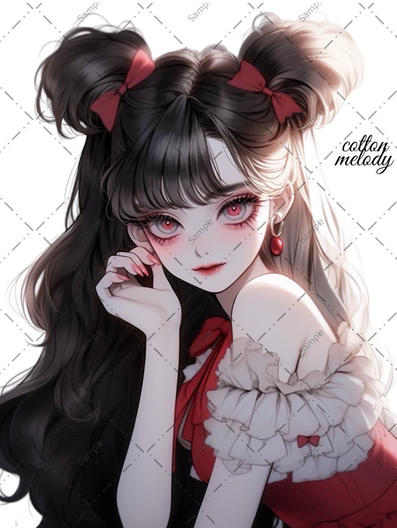 原创贴纸 no.338 人物贴纸 原创贴纸 人物贴纸 女孩贴纸 原创人物贴纸 - 贴纸 - 纸 