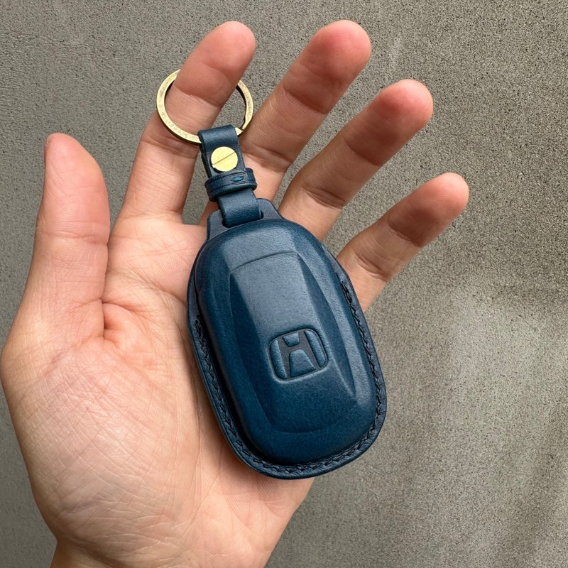 汽车钥匙皮套 Honda 钥匙皮套 HRV CRV City Odyssey Fit - 钥匙链/钥匙包 - 真皮 咖啡色