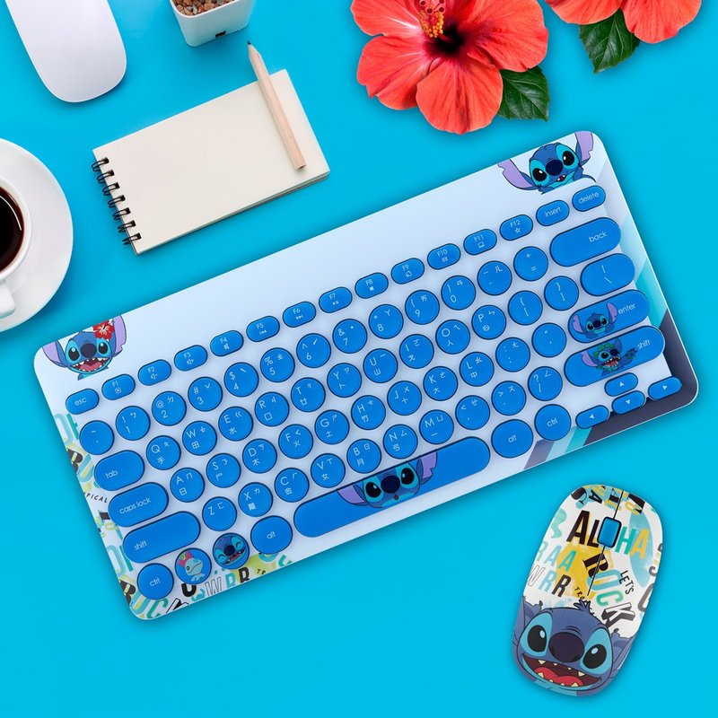 【童趣生活】史迪奇系列无线鼠标+键盘(超值组)原价1689元 - 电脑配件 - 其他材质 蓝色