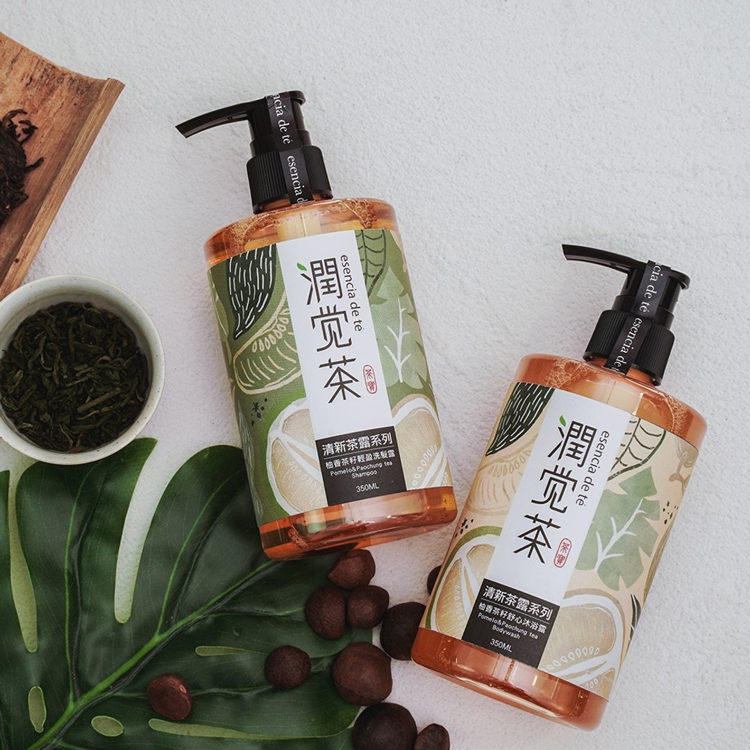 【茶宝 润觉茶】柚香舒心茶籽沐浴露 350ml - 沐浴用品 - 其他材质 
