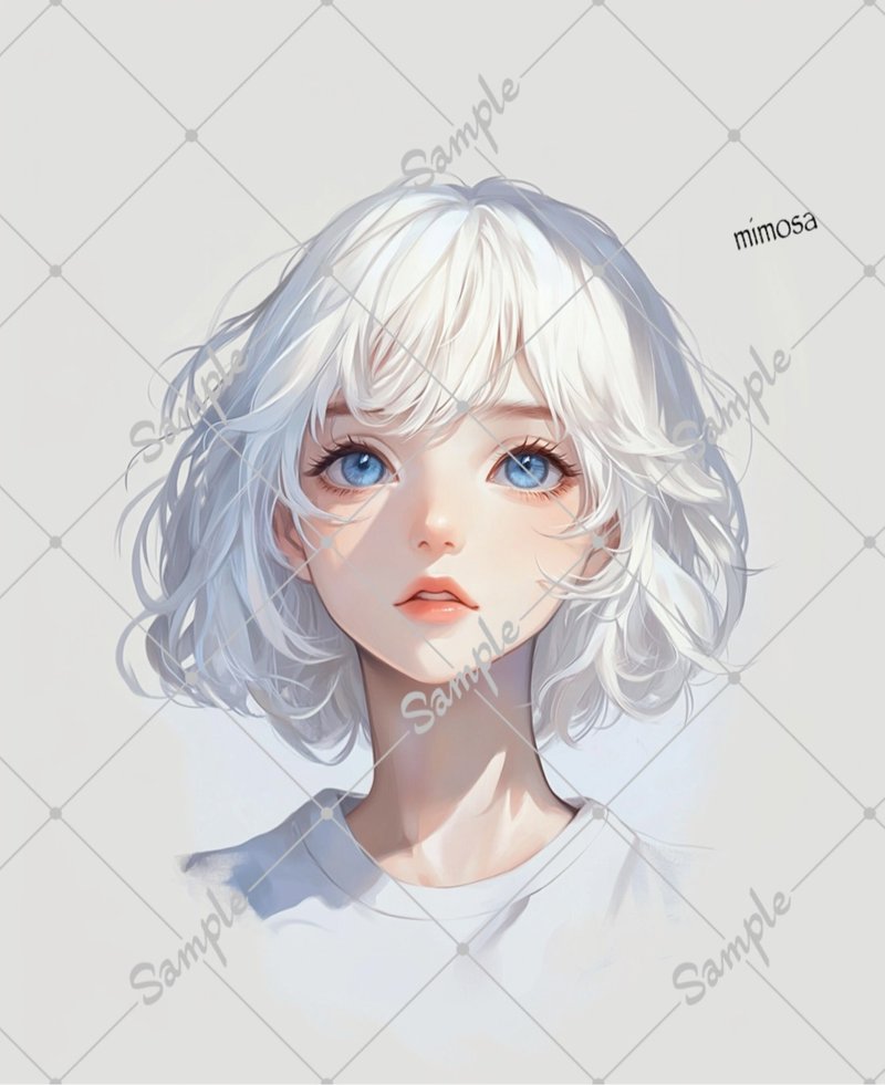 原创 人物贴纸 一套五张 - 贴纸 - 纸 