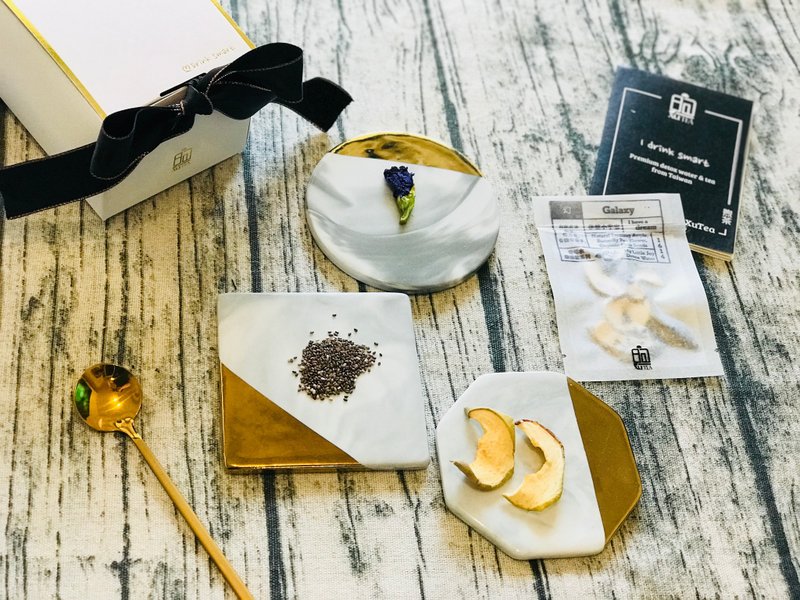 煦XuTea・幻 1614-奇亚子、苹果、蝶豆花-就是让你爱喝水系列 - 茶 - 新鲜食材 蓝色