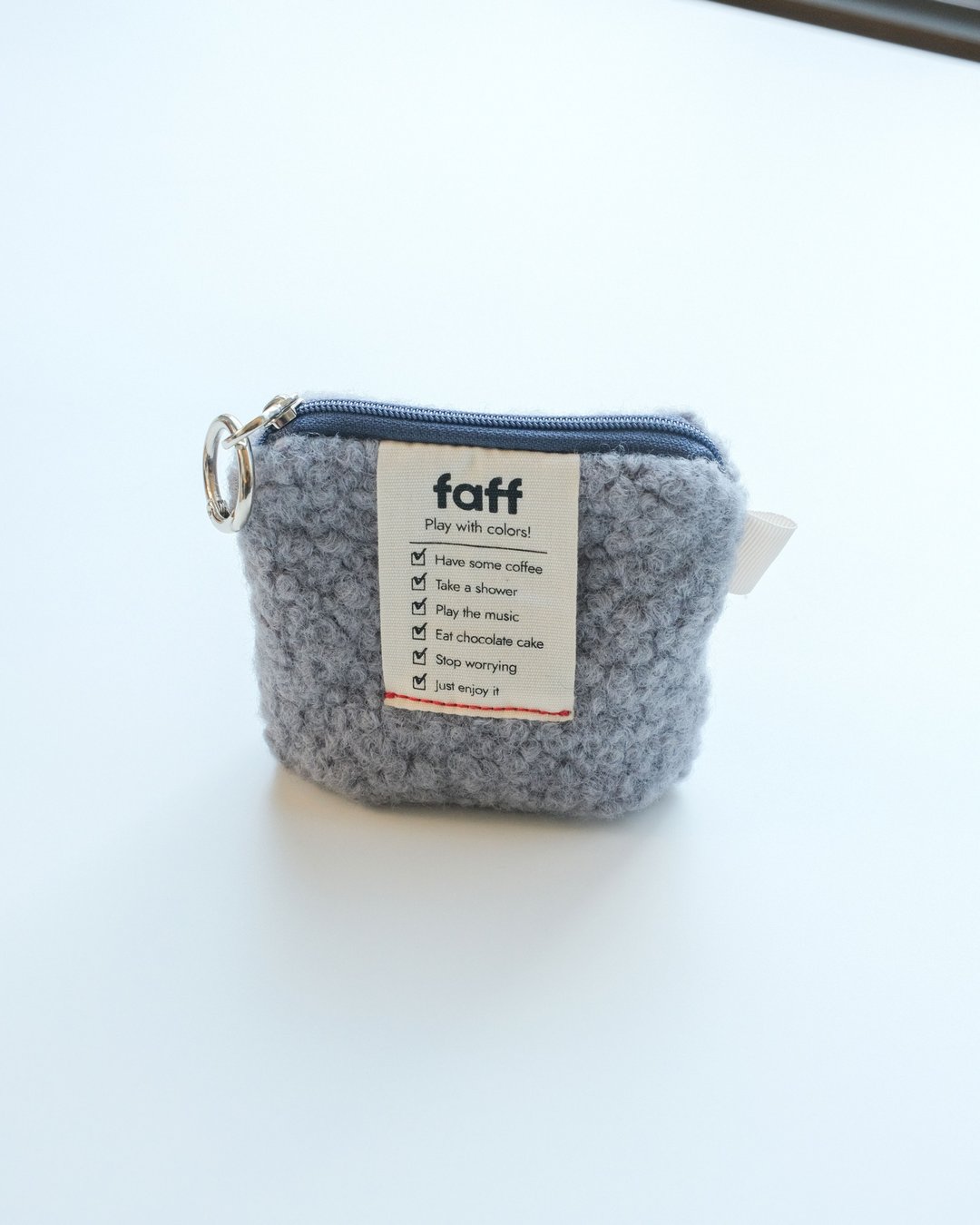 faff Pouch mini 灰蓝色 - 化妆包/杂物包 - 聚酯纤维 蓝色