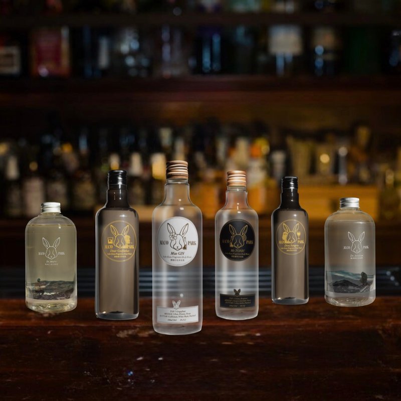 【圣诞礼物】【ALCOPARK】调酒洗发精&沐浴乳超值6入组 - 润发用品 - 塑料 多色