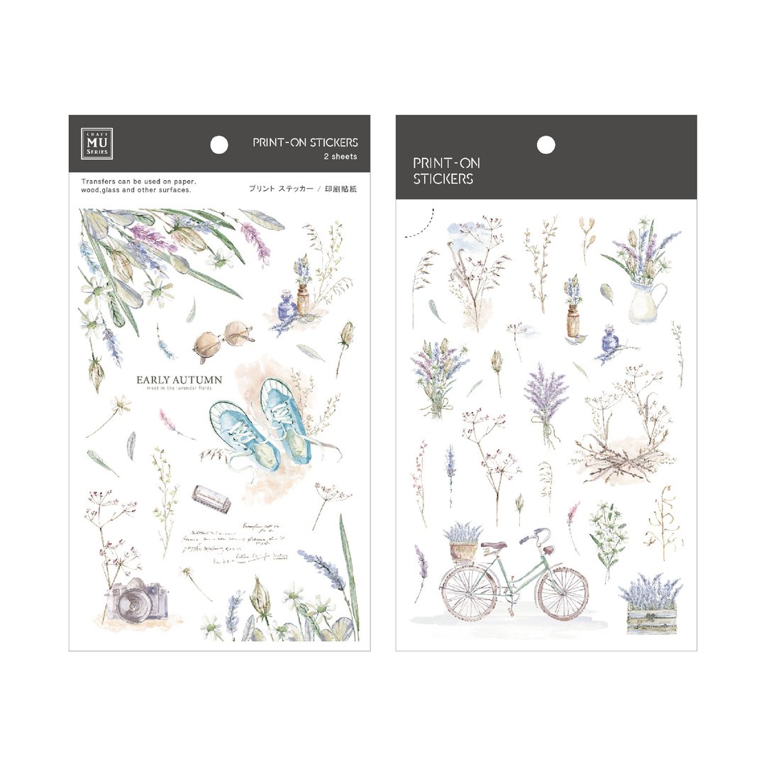 【Print-On Stickers 转印贴纸】no.253 | 插画师系列 - 贴纸 - 其他材质 紫色
