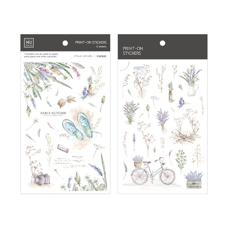 【Print-On Stickers 转印贴纸】no.253 | 插画师系列 - 贴纸 - 其他材质 紫色