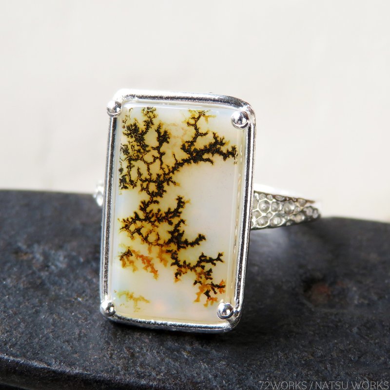 Dendritic Agate Ring - 戒指 - 宝石 咖啡色