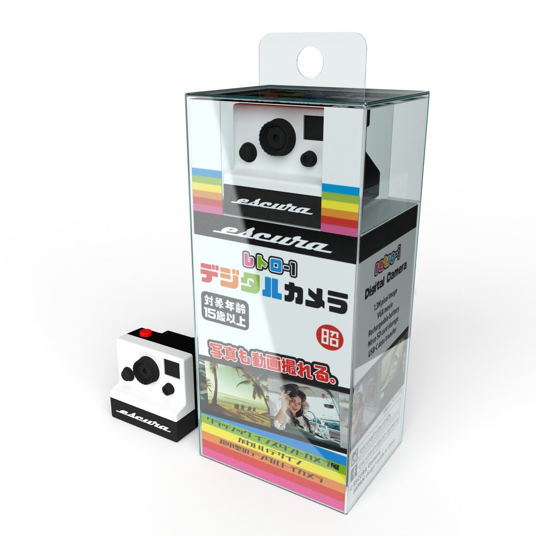 【海外订购区】RETRO-1 超迷你 拍立得造型 数位相机 - 数码小物 - 塑料 