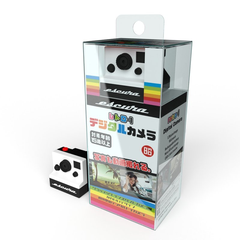 【海外订购区】RETRO-1 超迷你 拍立得造型 数位相机 - 数码小物 - 塑料 
