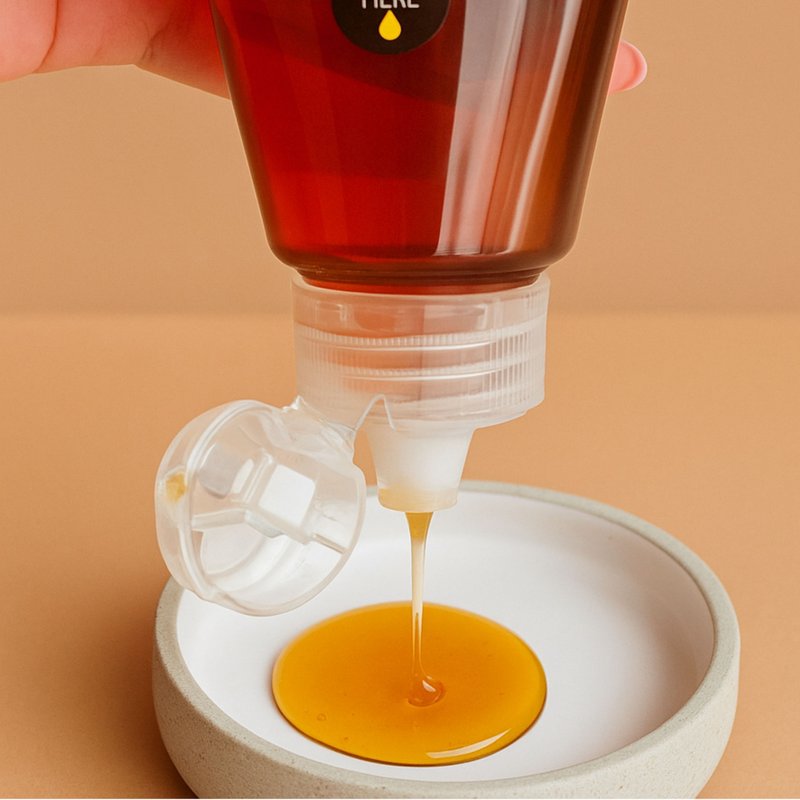 【喉咙痛专用】不沾手挤挤蜜 - 蜂蜜/黑糖 - 塑料 黄色