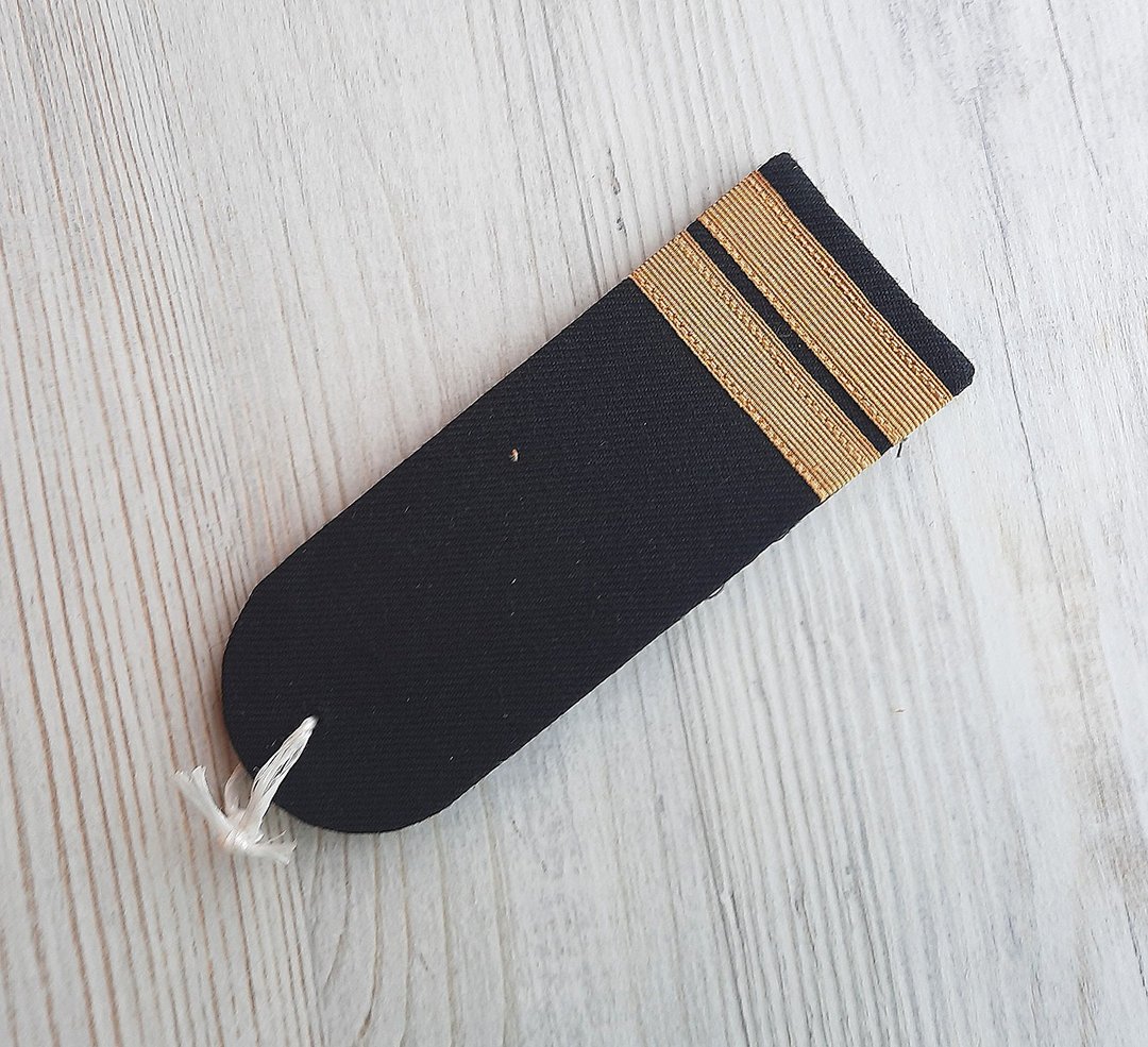 Black shoulder straps Senior Lieutenant shipboard service of the USSR - 其他 - 其他材质 黑色