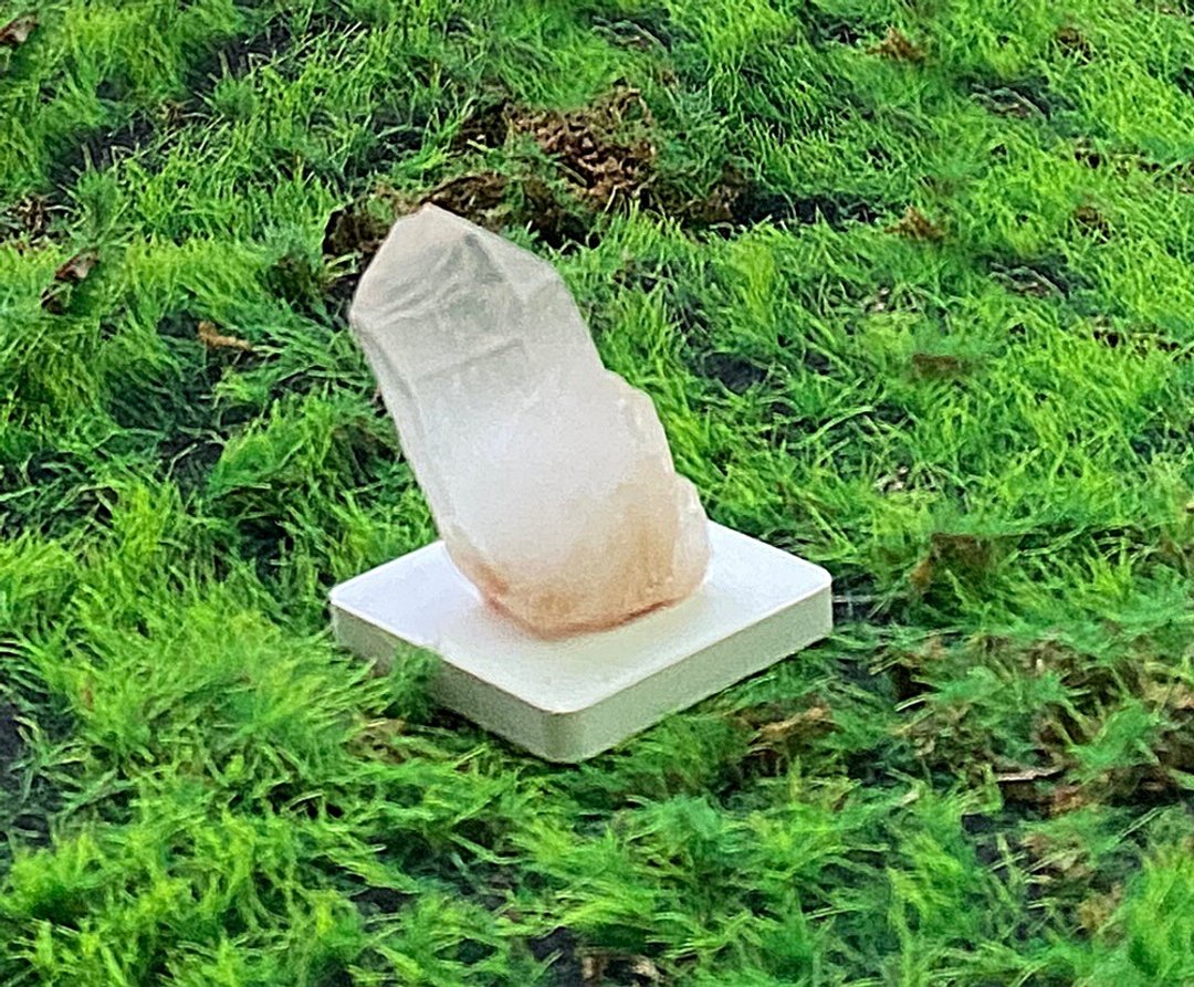 天然原矿冰透粉皮侧芽白水晶  疗愈 开运 净化 能量 摆件 - 摆饰 - 水晶 白色