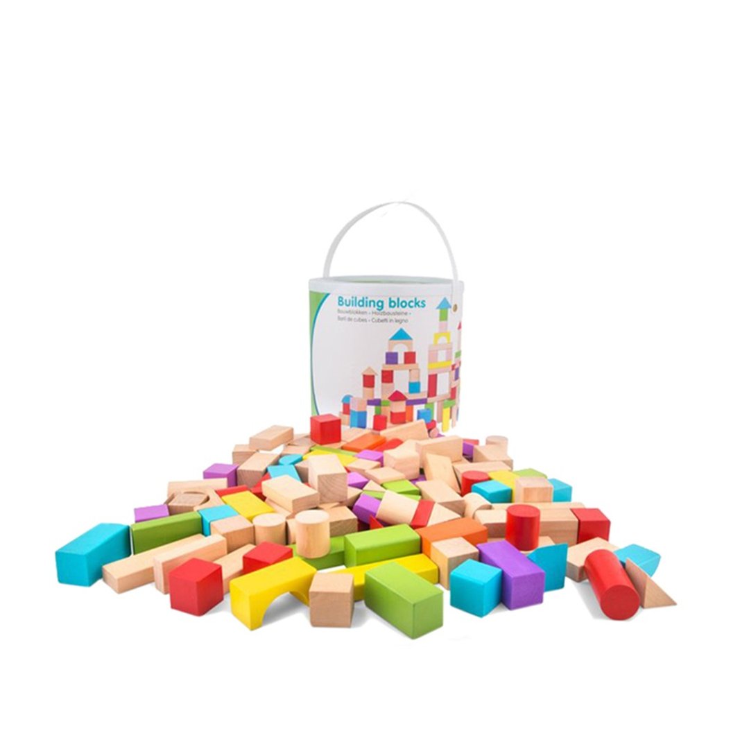 【荷兰New Classic Toys】缤纷基础创意积木 100pcs-10812 - 玩具/玩偶 - 木头 