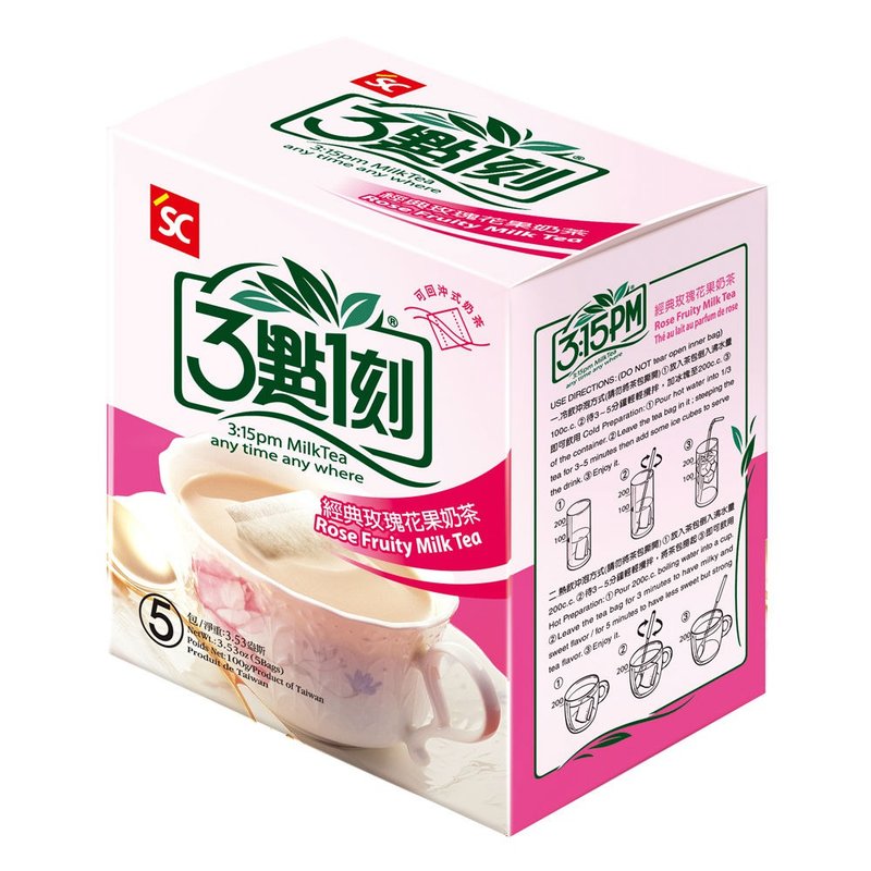 【3点1刻】经典玫瑰奶茶 5入/盒 - 奶类/豆浆 - 其他材质 红色