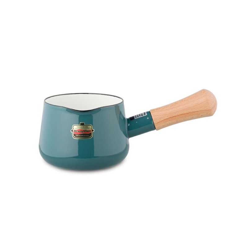 Solid 系列 珐琅钢单柄汤锅 12cm 烟熏蓝色 - 厨房用具 - 珐琅 
