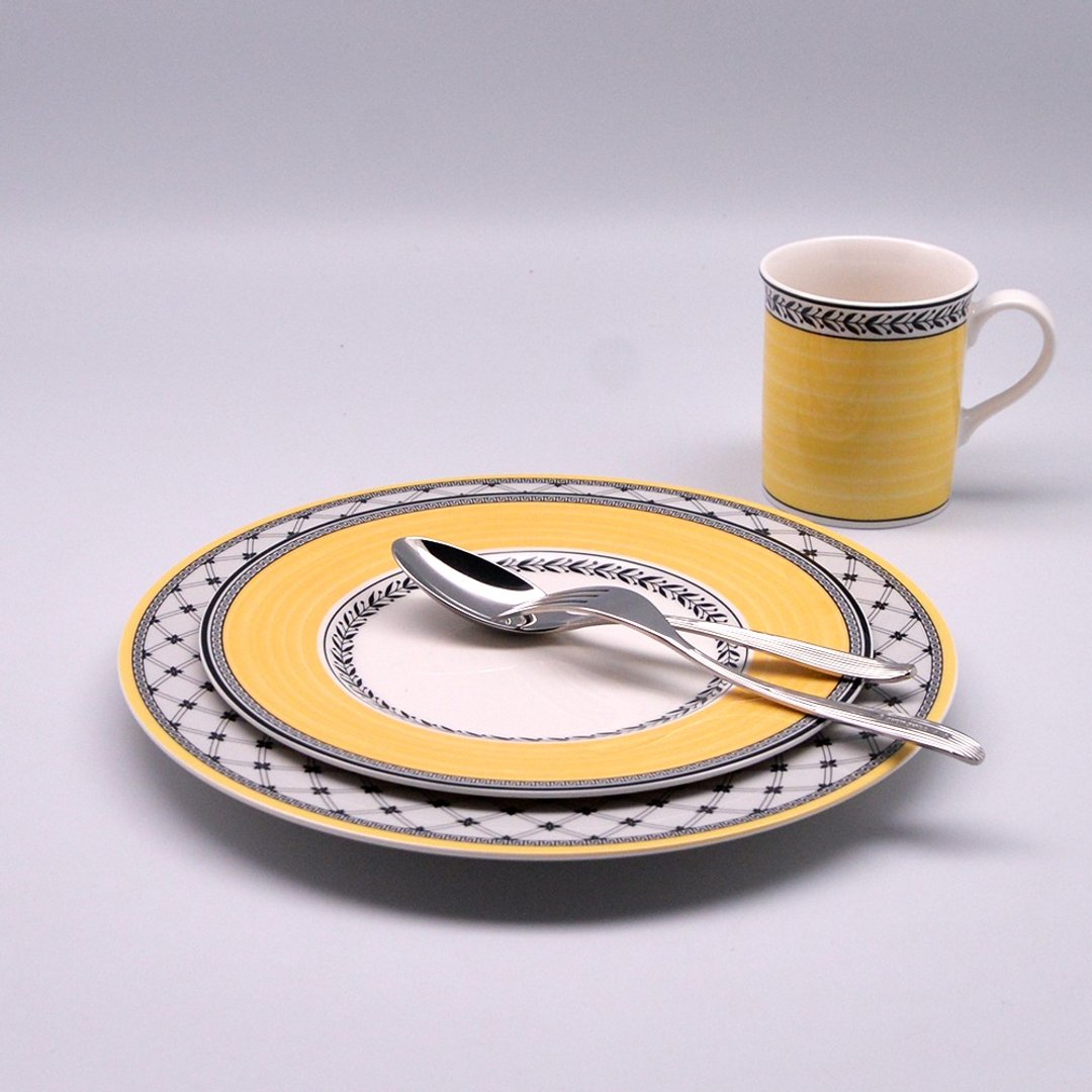 德国 Villeroy&Boch 奥顿系列组合 - 单人早餐 3 件组 (4 款可选) - 盘子/餐盘/盘架 - 瓷 黄色
