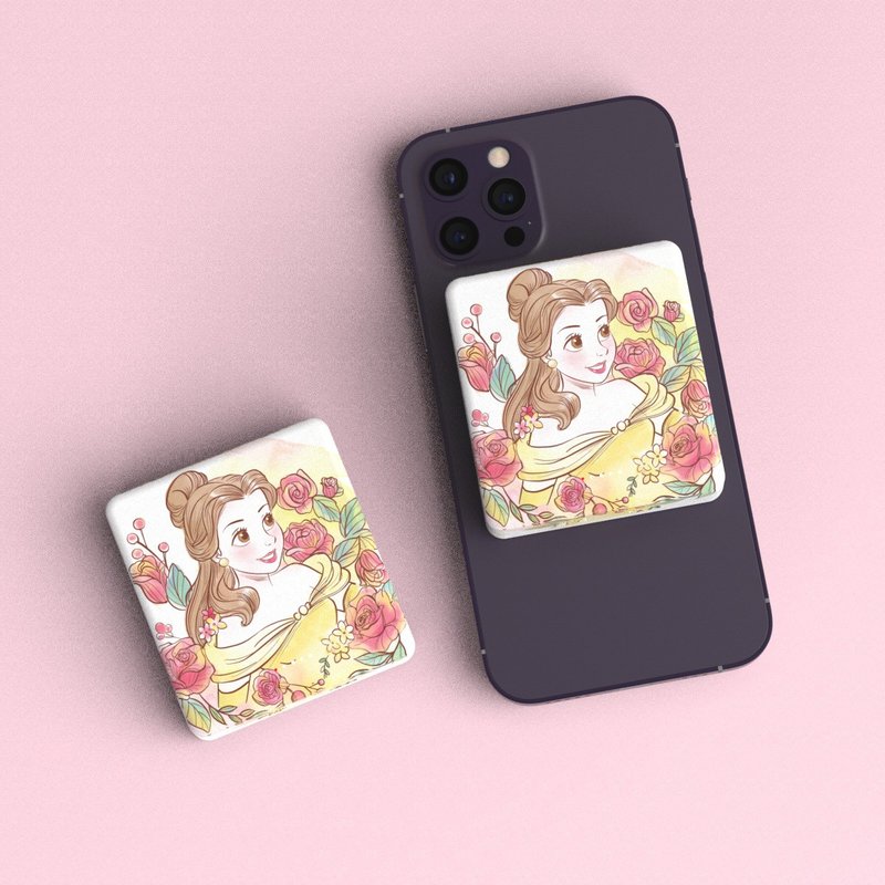 【限量】 迪士尼 8000mAh 磁吸式行动充电 - 贝儿 - 充电宝/传输线 - 塑料 黄色