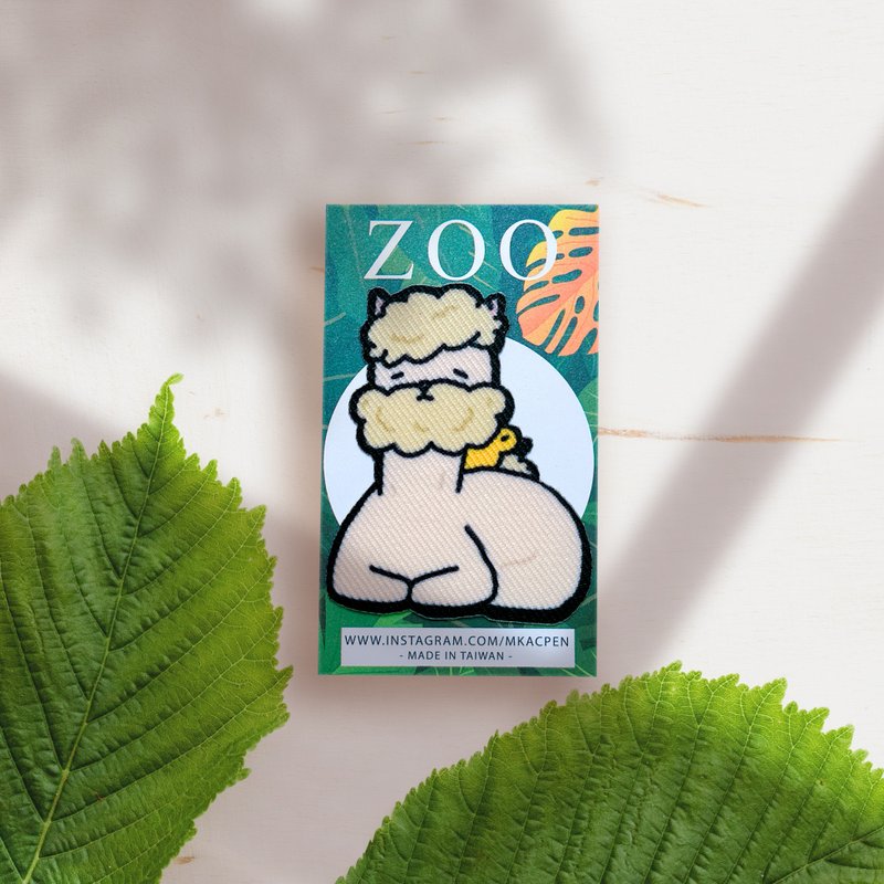 【烫片贴】ZOO 动物园-羊驼系列-熨烫贴/徽章/补丁贴 共6款 - 贴纸 - 聚酯纤维 绿色