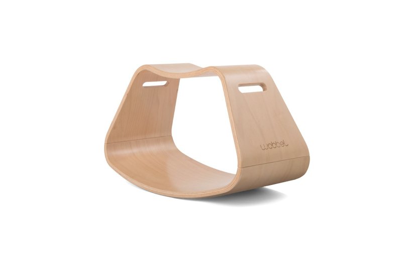 Wobbel - Up 椅子 - 透明漆 - 儿童家具 - 木头 