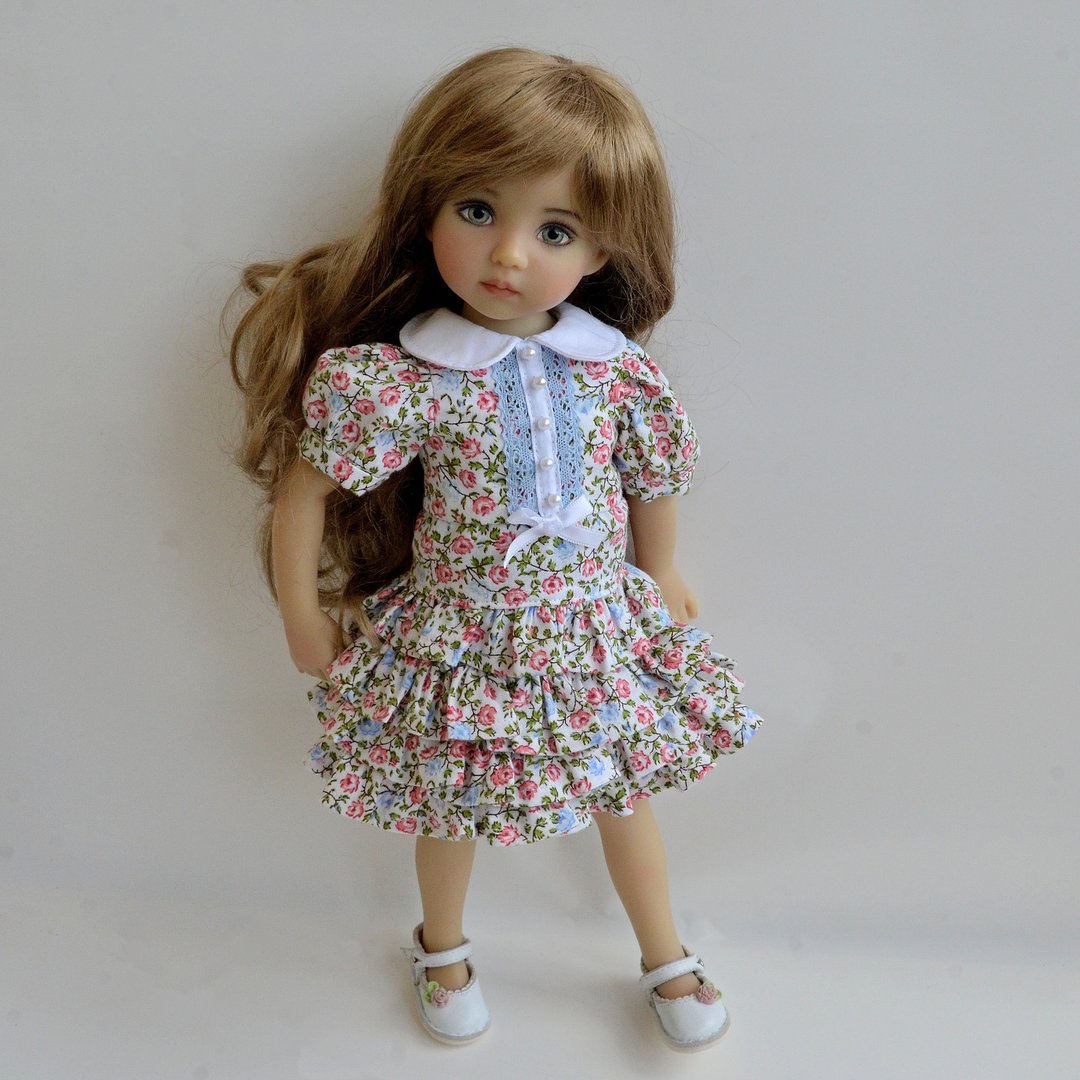 Little Darling doll ruffle dress - 玩偶/公仔 - 棉 粉红色