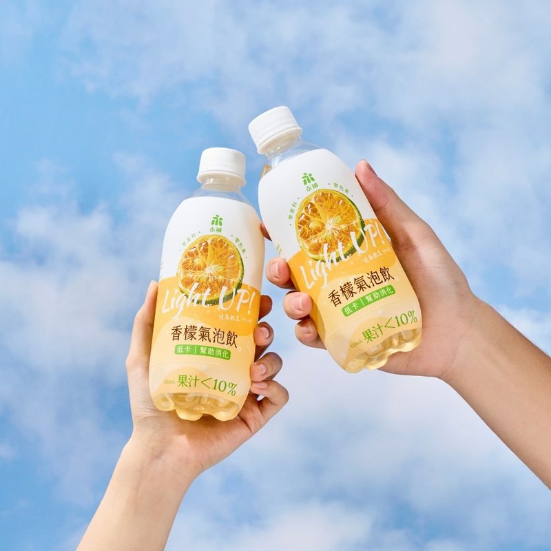 【永祯】香檬气泡饮420ml 低卡 零香料色素 1入/24入 - 其他 - 新鲜食材 黄色