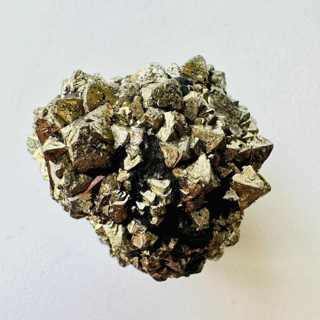 球果黄铁矿 银10 原石矿标水晶 稳定招财 财富累积 金沙 愚人金 - 摆饰 - 其他材质 金色