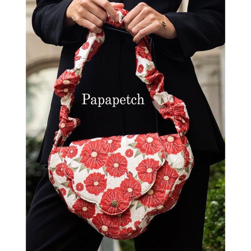 Papapetch.h - Blooming bag Limited Hide & Seek 米兰时装周 2024 - 手提包/手提袋 - 绣线 