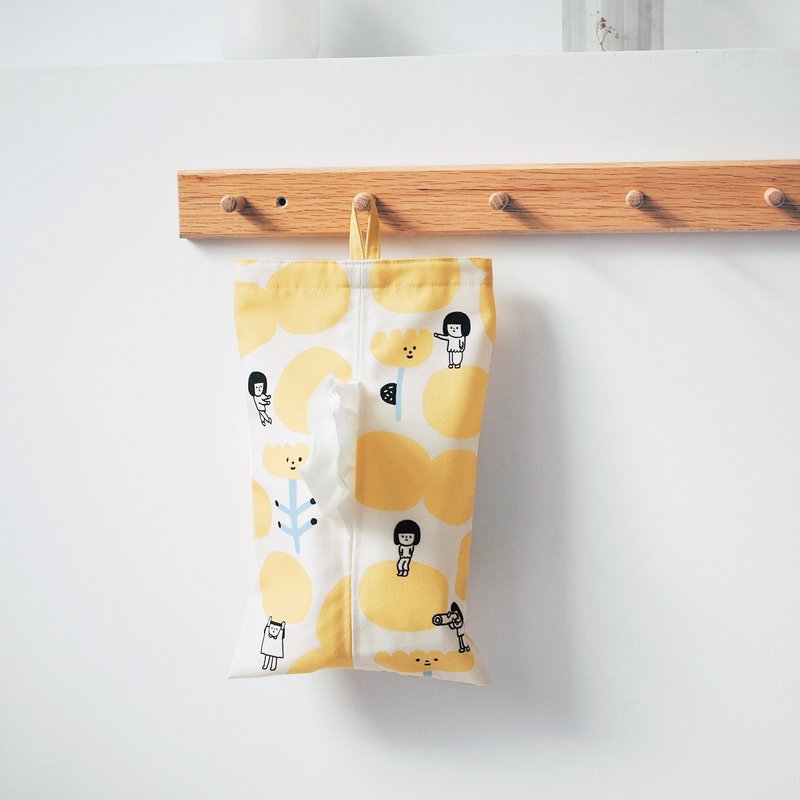 柠檬 / 纸抽套 掛式 - 纸巾盒 - 防水材质 黄色