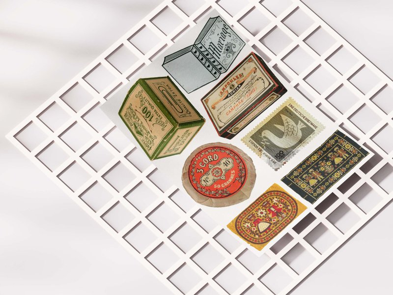 欧文古董系列 | 便签  |  Vintage 复古 | 收藏卡 | 礼物 - 插画/绘画/写字 - 纸 