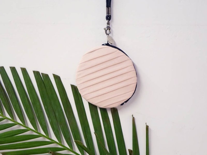 vingtsix石英粉手拿零钱包 - 手拿包 - 棉．麻 粉红色