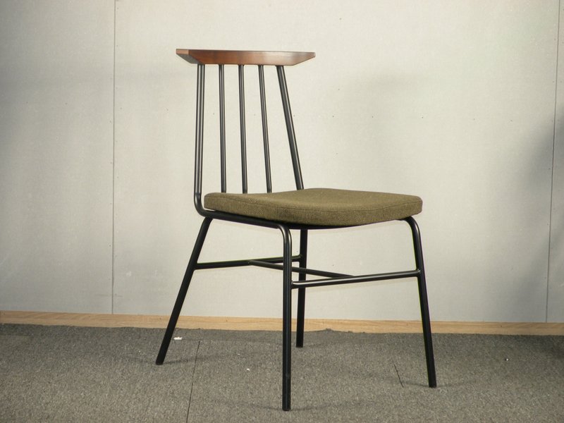 岑木实木椅背 餐椅 洽谈椅 靠背椅 书桌椅 TS-031 - 椅子/沙发 - 其他金属 咖啡色