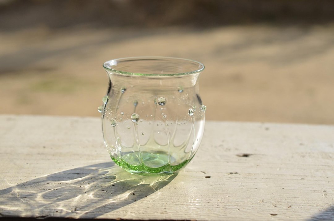 Glass of Drops (Mint Green) - 茶具/茶杯 - 玻璃 绿色