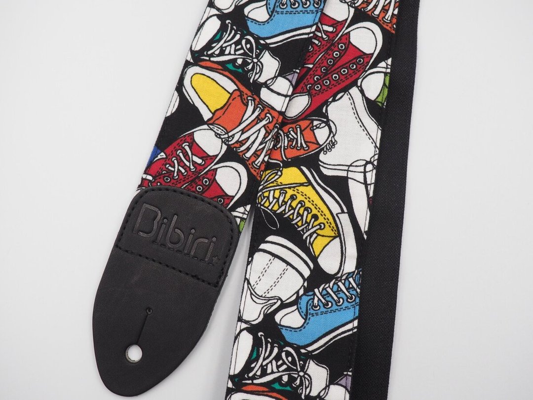 Canvas guitar strap  Kurashiki canvas &amp; Tochigi leather - 其他 - 棉．麻 白色