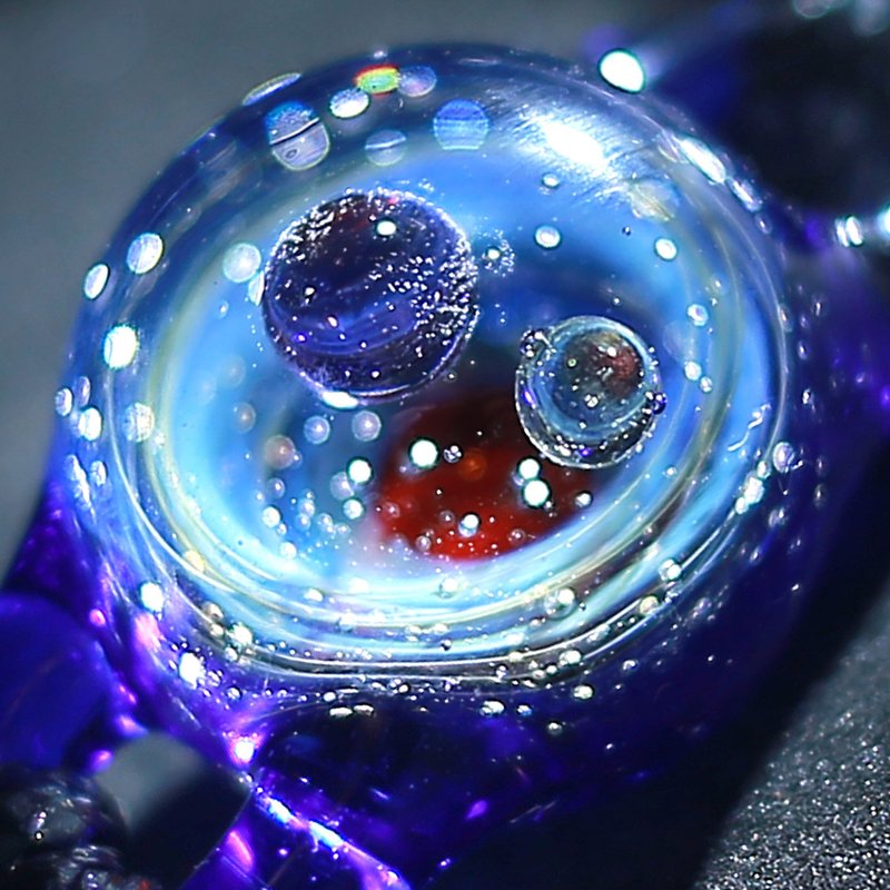 【原创宇宙琉璃手链】日本银河玻璃手链圣诞星空送礼生日饰品礼物 - 手链/手环 - 玻璃 