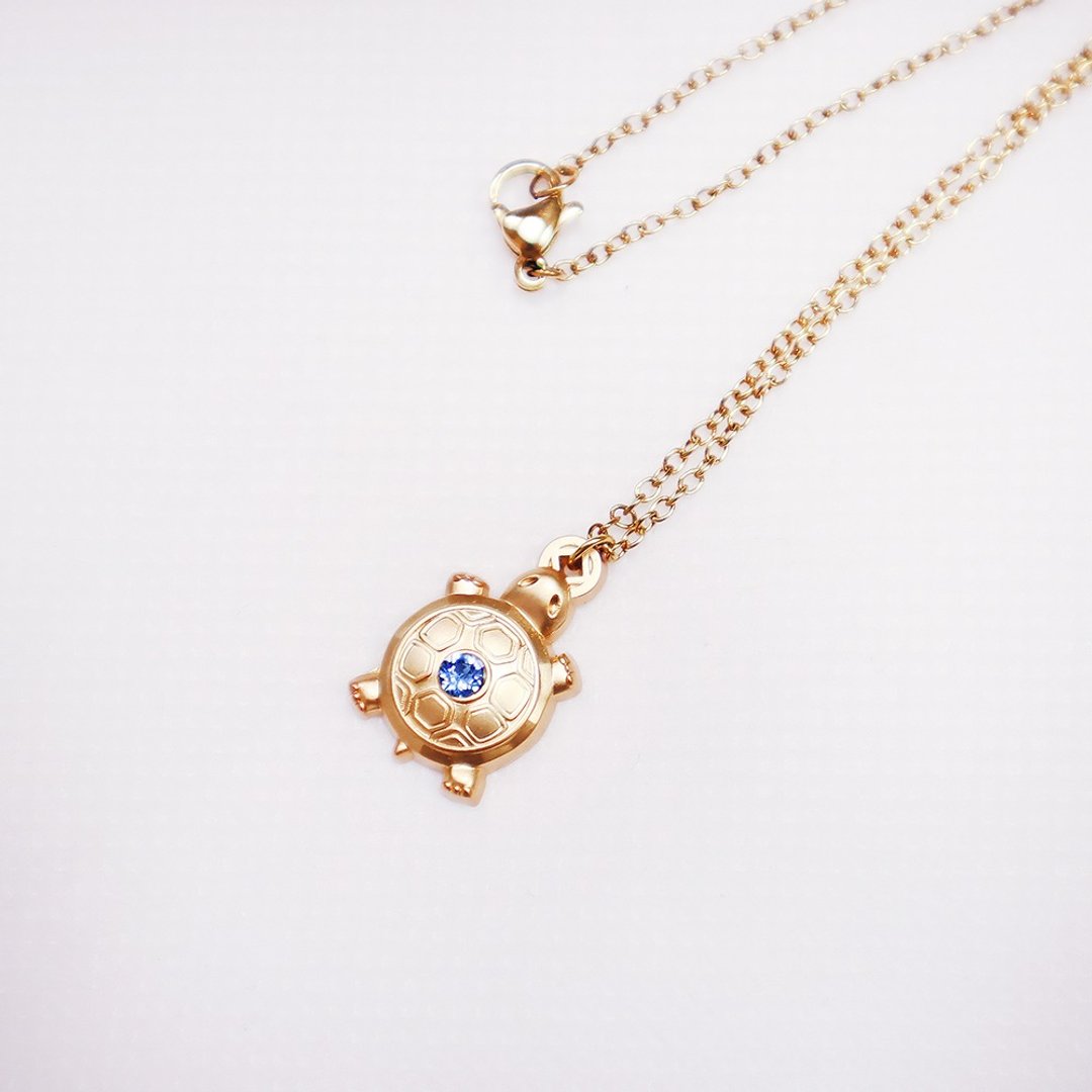 【卡片项链Card Necklace】台湾文化 庙宇款-招财钱龟 - 项链 - 其他金属 