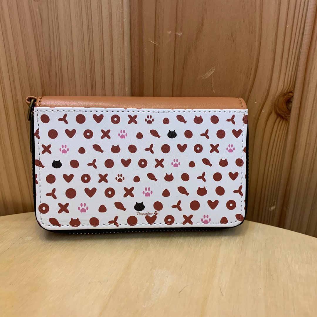Coin pass case Crispy (cat food) pattern - 零钱包 - 人造皮革 白色