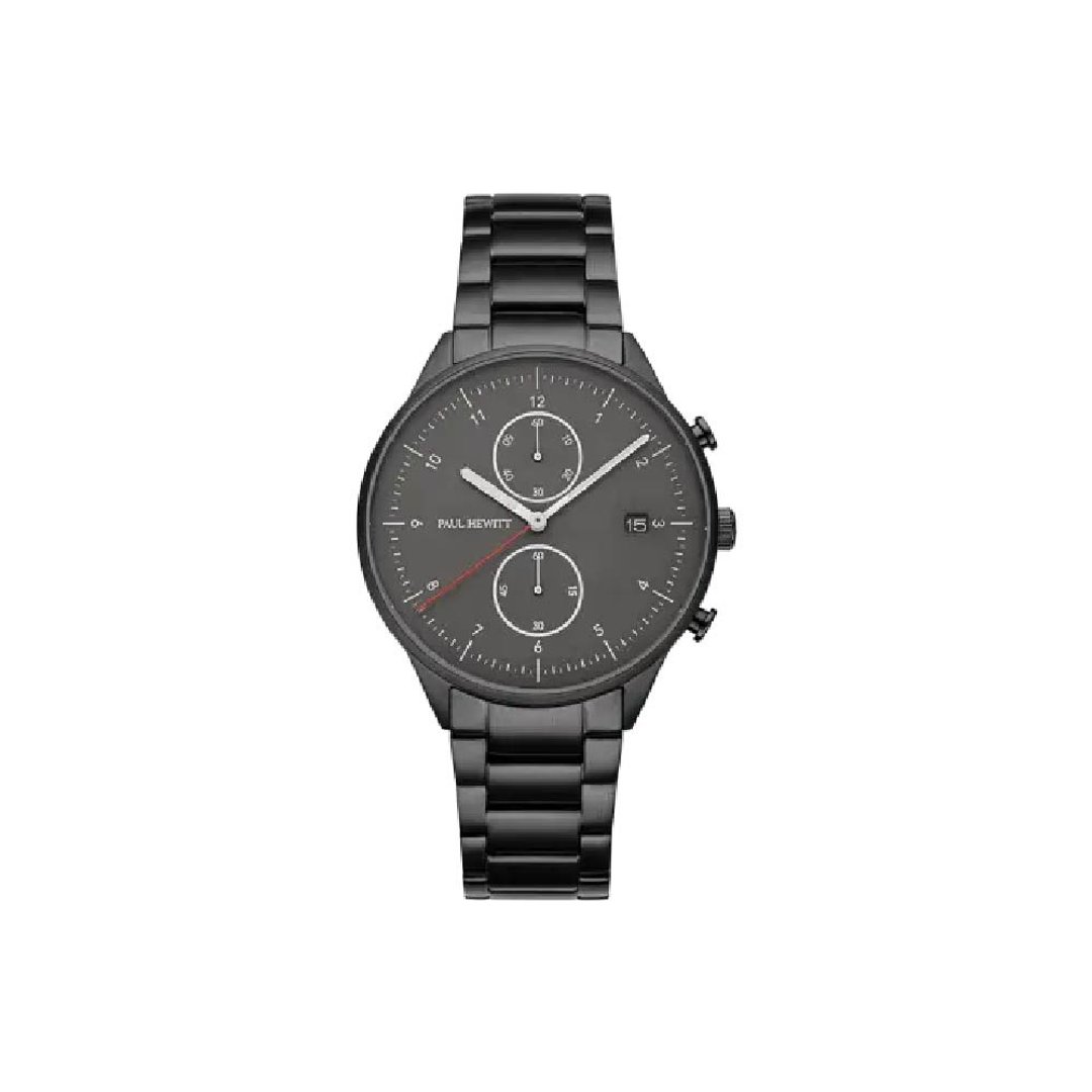 Paul Hewitt Watch Chrono II - 对表/情侣表 - 不锈钢 黑色