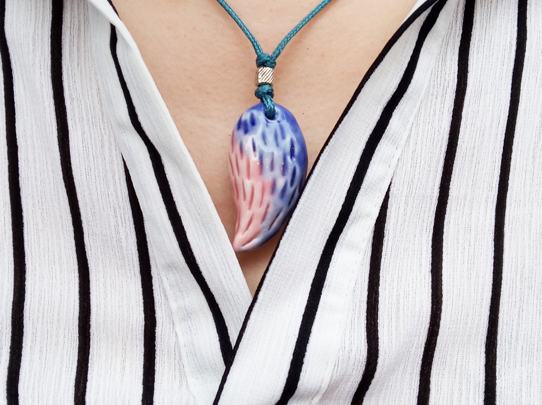 艺术作品精油项錬 (EO Necklace) - 项链 - 陶 