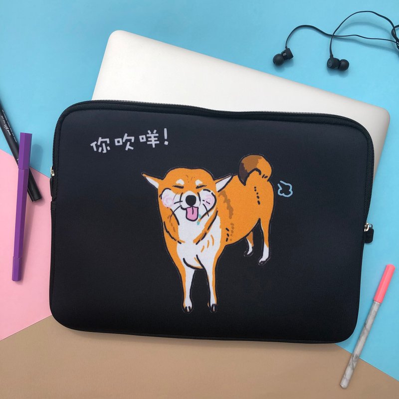 柴犬电脑袋 13寸 黑色 - 电脑包 - 防水材质 黑色