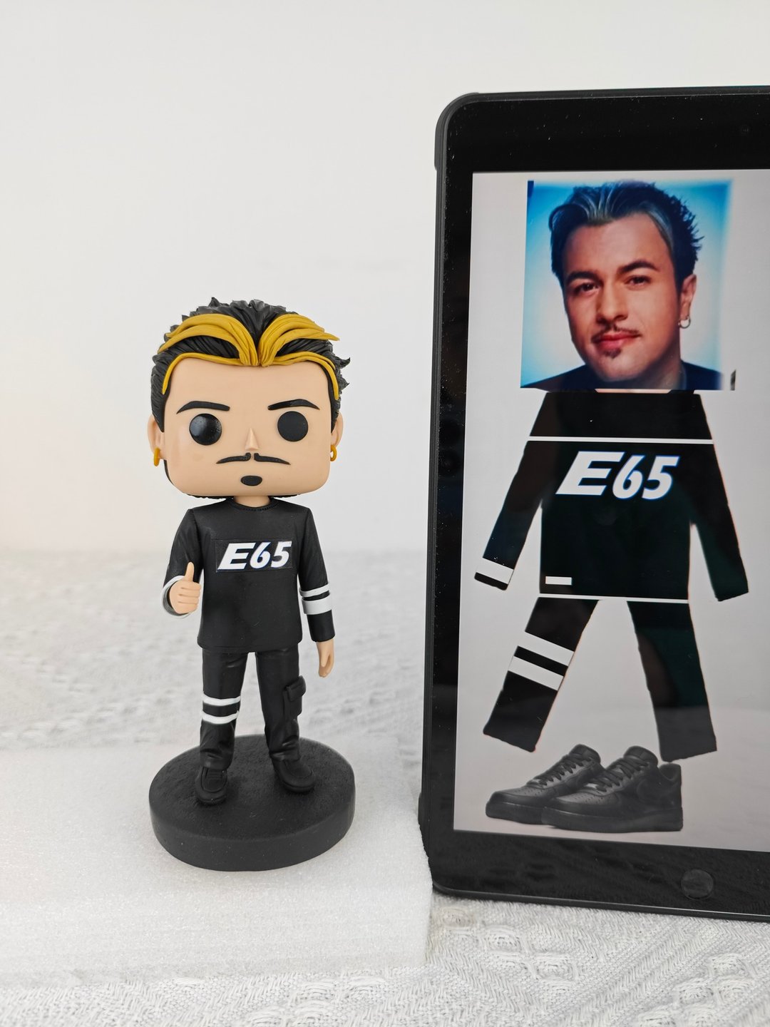 纯手工定制美国Funko Pop 自画肖像公仔娃娃男朋友老公生日礼物 - 玩偶/公仔 - 粘土 多色