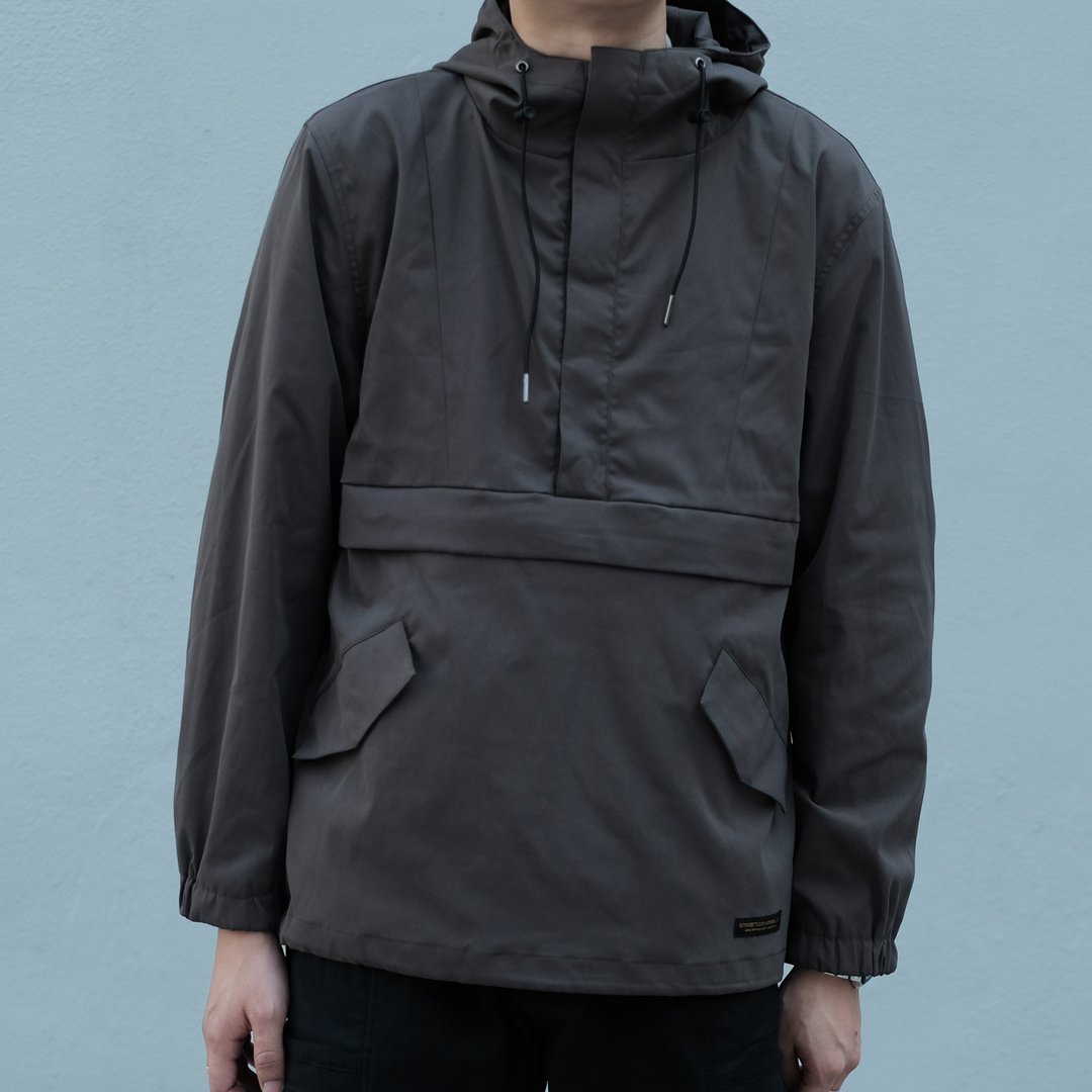 【换季特卖】机能套头风衣外套 Anorak Jacket /简约款式/防泼水/ - 女装休闲/机能外套 - 棉 灰色